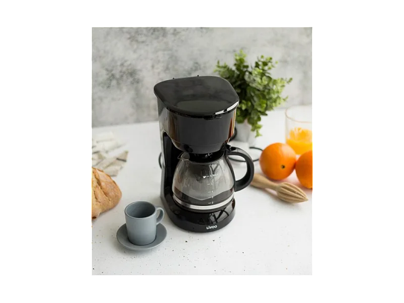 Cafetière électrique noire 6 tasses