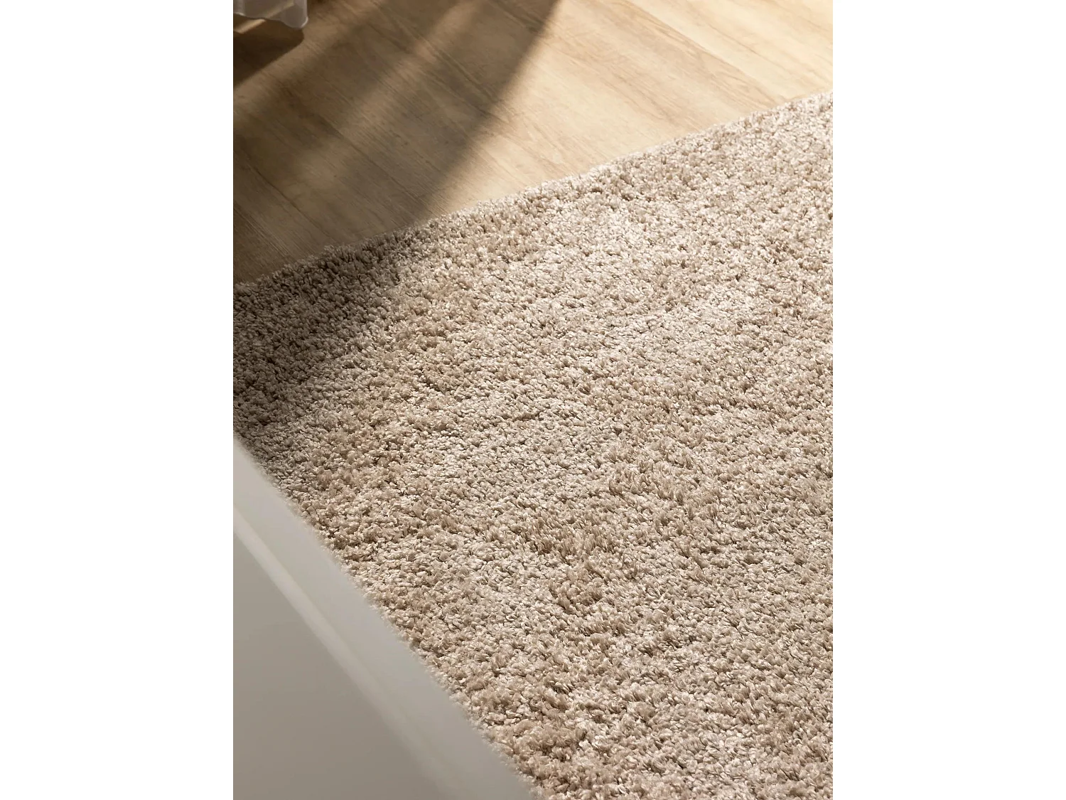 Tapis à poils longs Soho Beige 200x200 cm