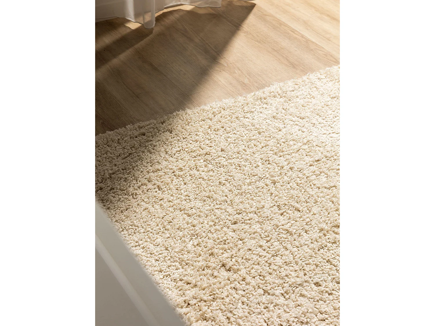 Tapis à poils longs Soho Crème 160x160 cm