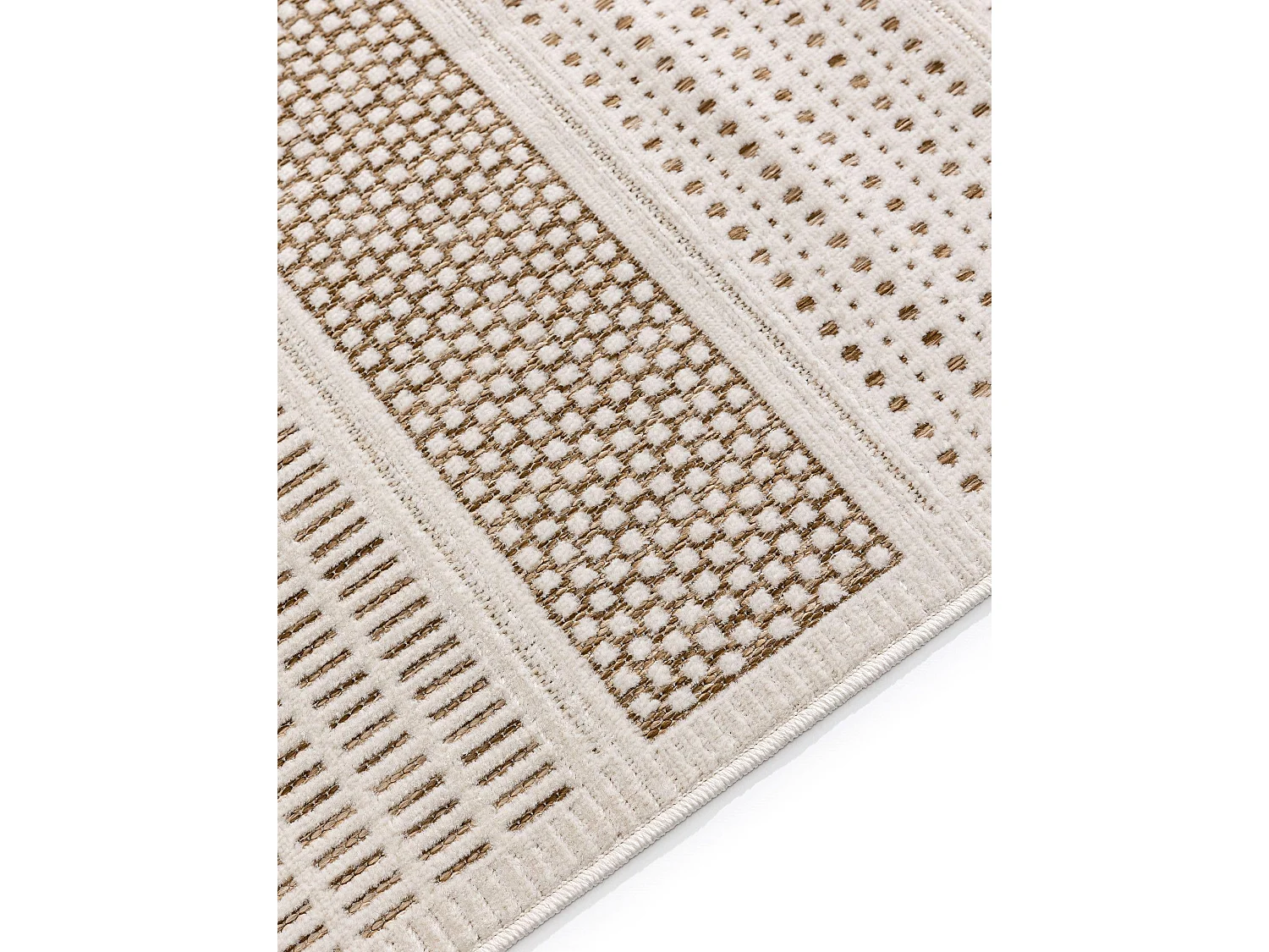 Tapis d'extérieur & intérieur Kaleo Crème/Beige 80x300 cm