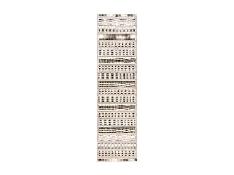 Tapis d'extérieur & intérieur Kaleo Crème/Beige 80x300 cm