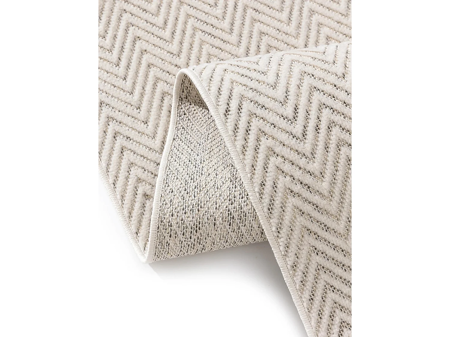 Tapis d'extérieur & intérieur Kaleo Crème/Gris 120x170 cm