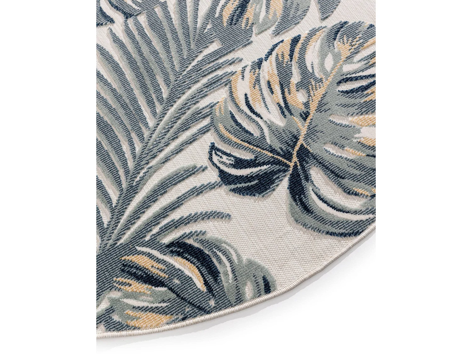 Tapis d'extérieur & intérieur Flora Multicouleur ø 200 cm rond
