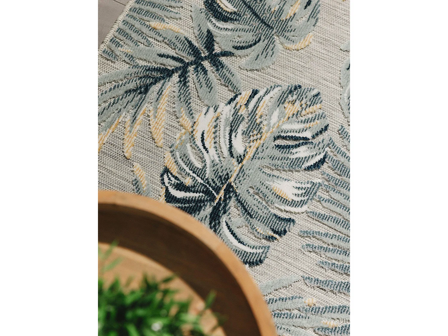 Tapis d'extérieur & intérieur Flora Multicouleur 80x250 cm