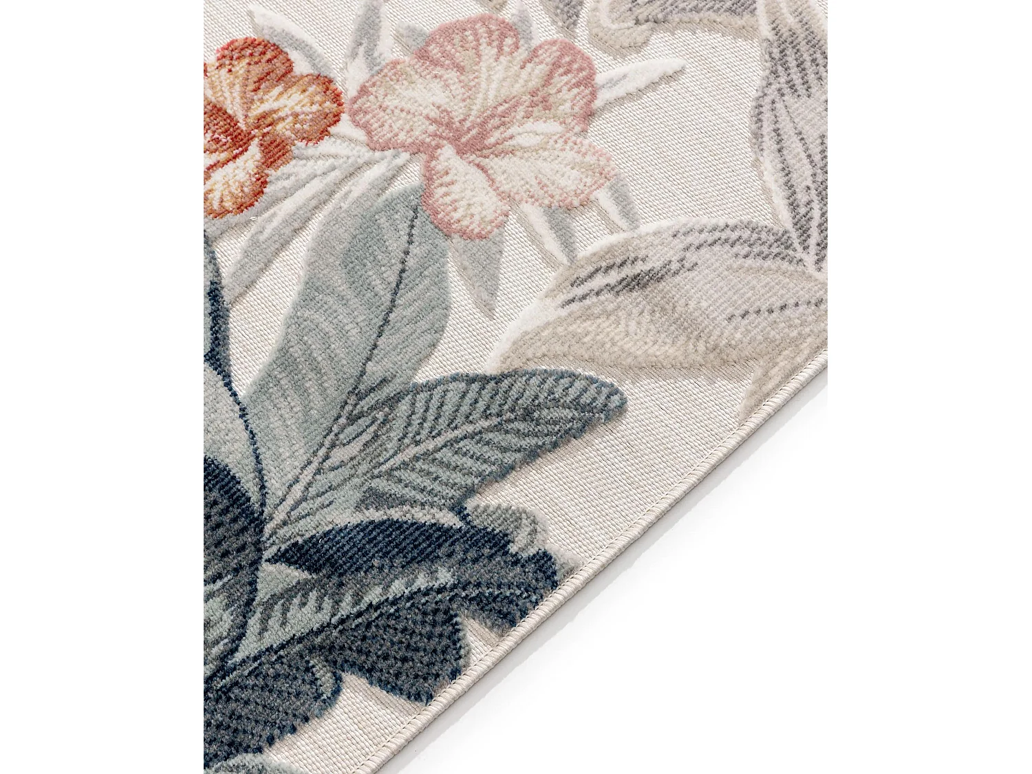 Tapis d'extérieur & intérieur Flora Multicouleur 80x250 cm