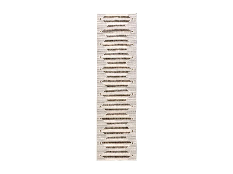 Tapis d'extérieur & intérieur Kaleo Crème/Beige 80x300 cm
