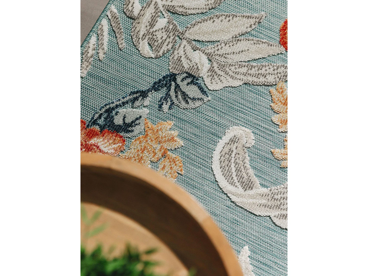 Tapis d'extérieur & intérieur Flora Multicouleur 80x250 cm