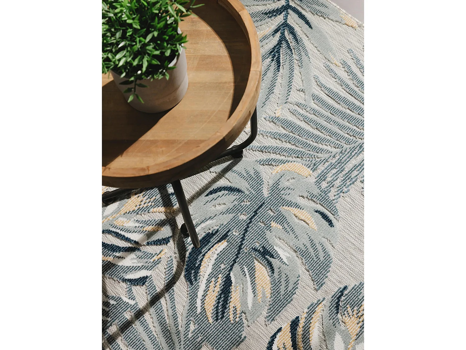 Tapis d'extérieur & intérieur Flora Multicouleur 120x170 cm
