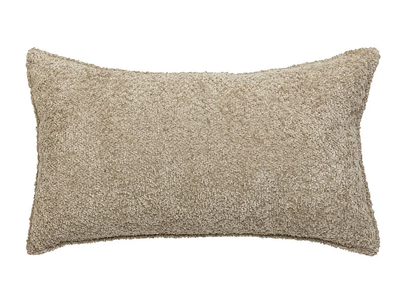 Coussin décoratif Bouclette Beige lin 30 x 50 cm