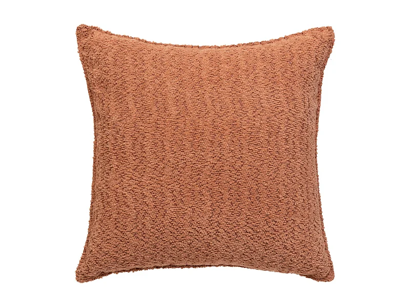 Coussin décoratif Bouclette Terracotta 45 x 45 cm