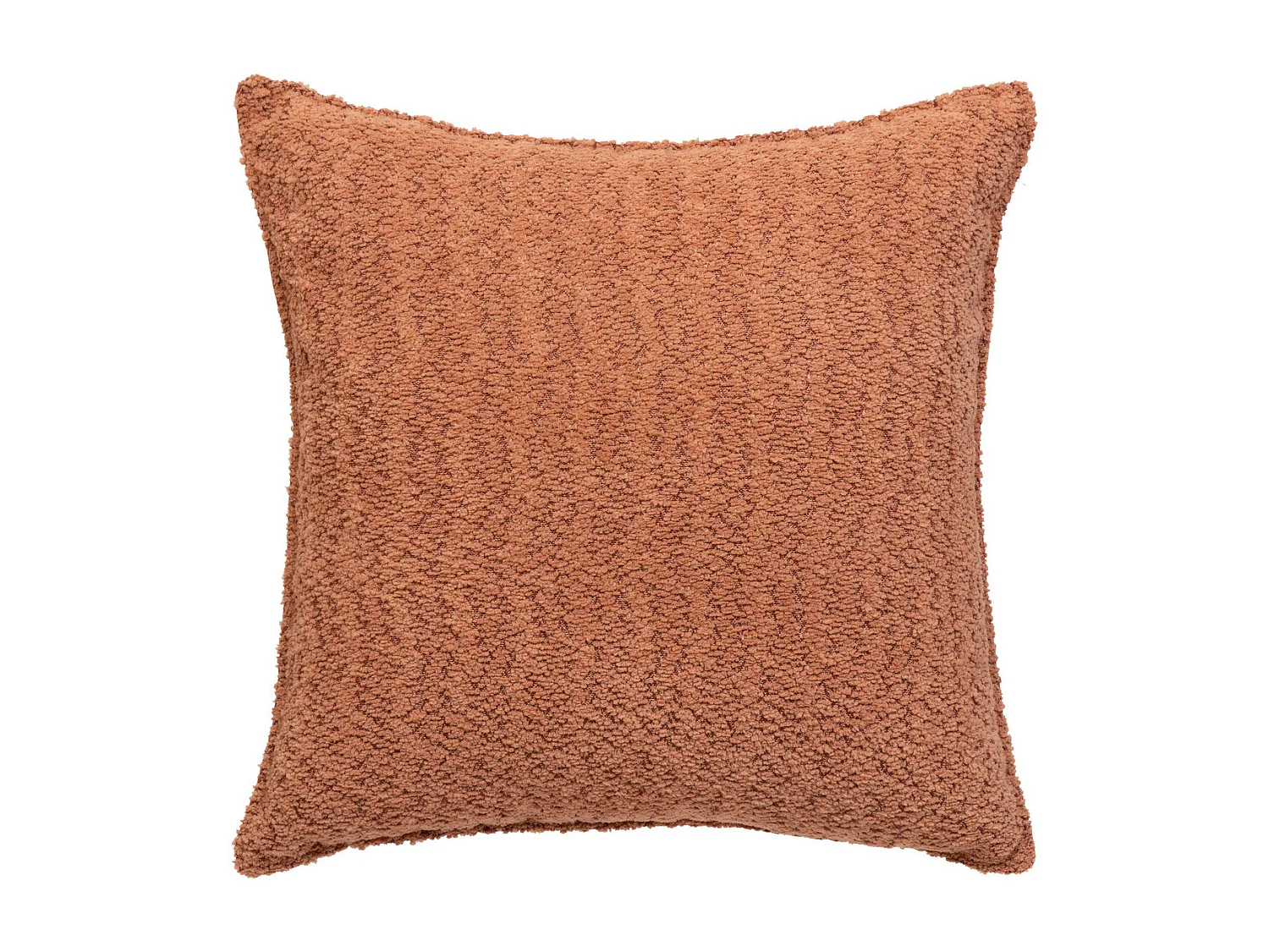 Coussin décoratif Bouclette Terracotta 45 x 45 cm