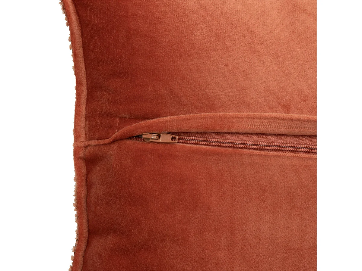Coussin décoratif Bouclette Terracotta 45 x 45 cm