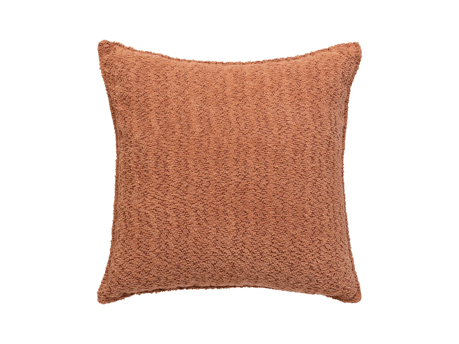 Coussin décoratif Bouclette Terracotta 45 x 45 cm