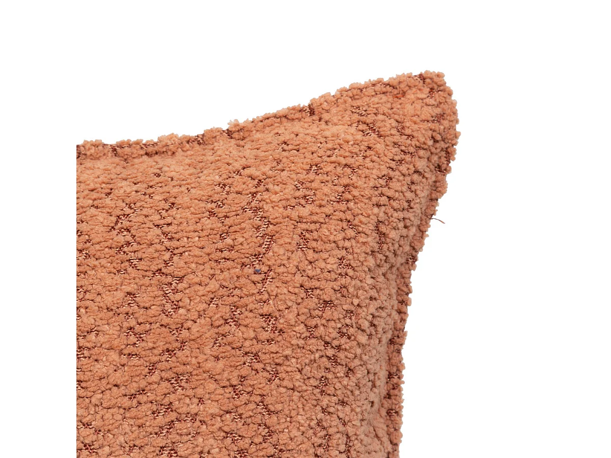 Coussin décoratif Bouclette Terracotta 45 x 45 cm
