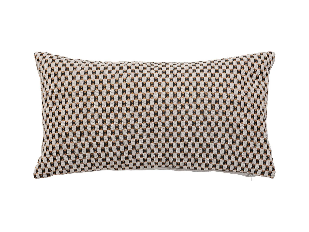 Coussin décoratif jacquard chenille Beige Lin 30 x 50 cm