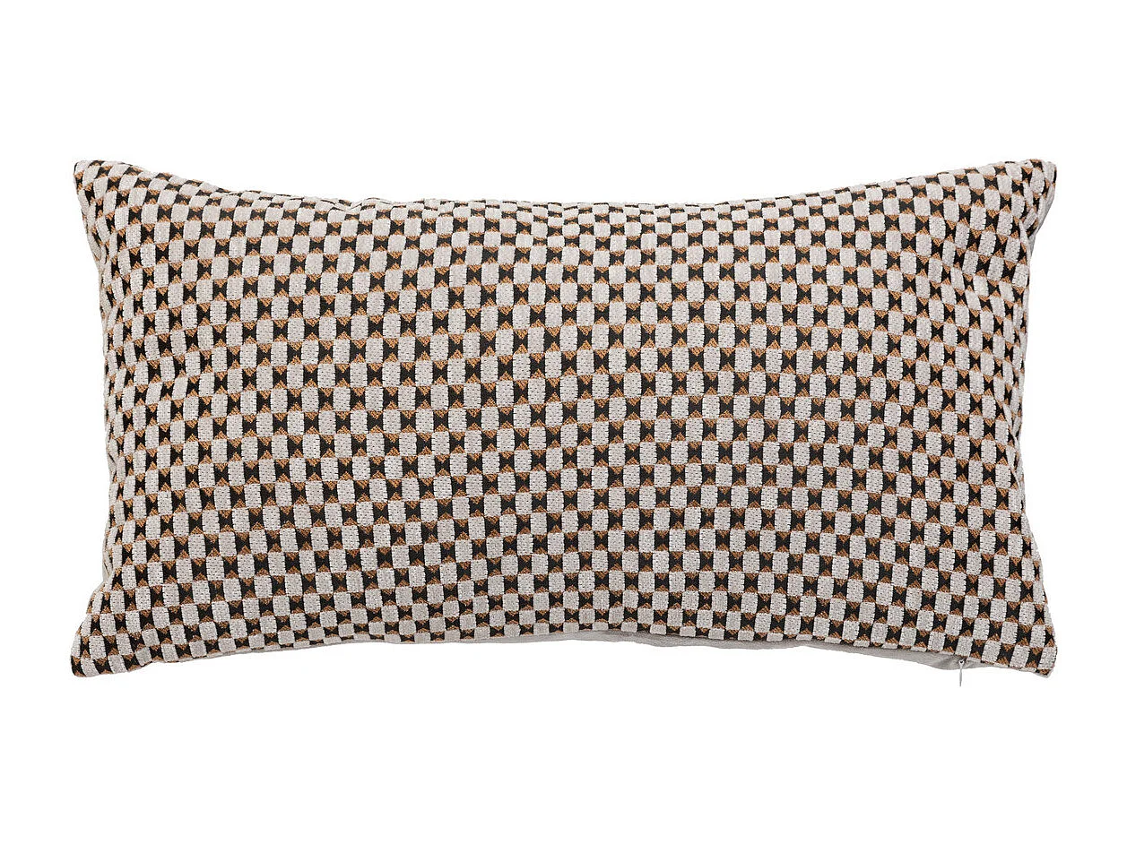 Coussin décoratif jacquard chenille Beige Lin 30 x 50 cm