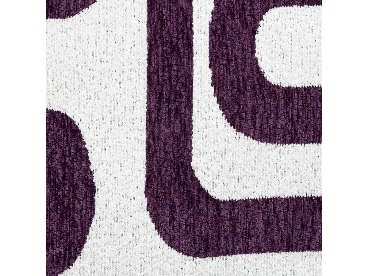 Cojín de jacquard chenille con reverso de terciopelo