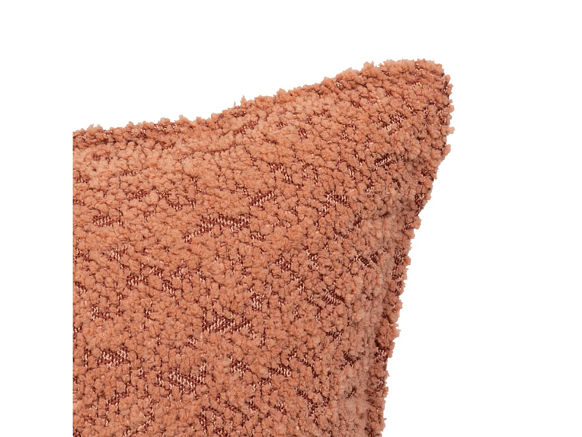 Coussin décoratif Bouclette Terracotta 30 x 50 cm