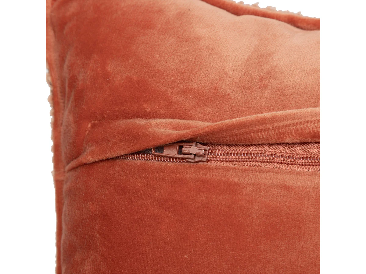 Coussin décoratif Bouclette Terracotta 30 x 50 cm
