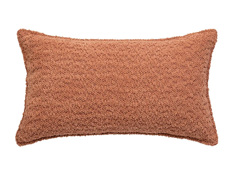 Coussin décoratif Bouclette Terracotta 30 x 50 cm