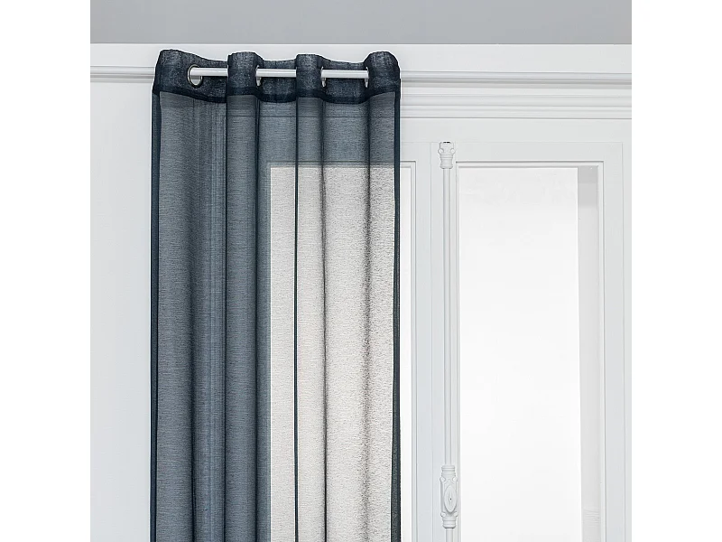 Voilage à œillets Bleu égéen 135 x 240 cm