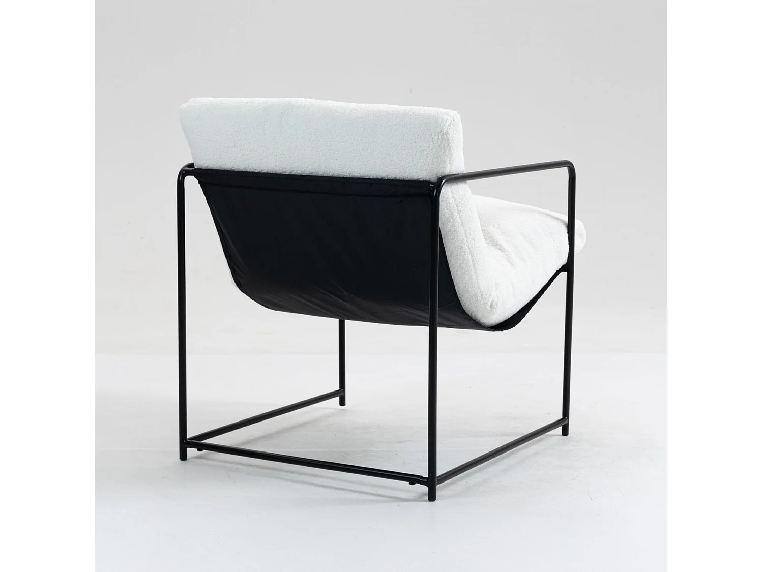 Dmora - Set di 2 poltrone Appare, 61x67h75 cm, Bianco