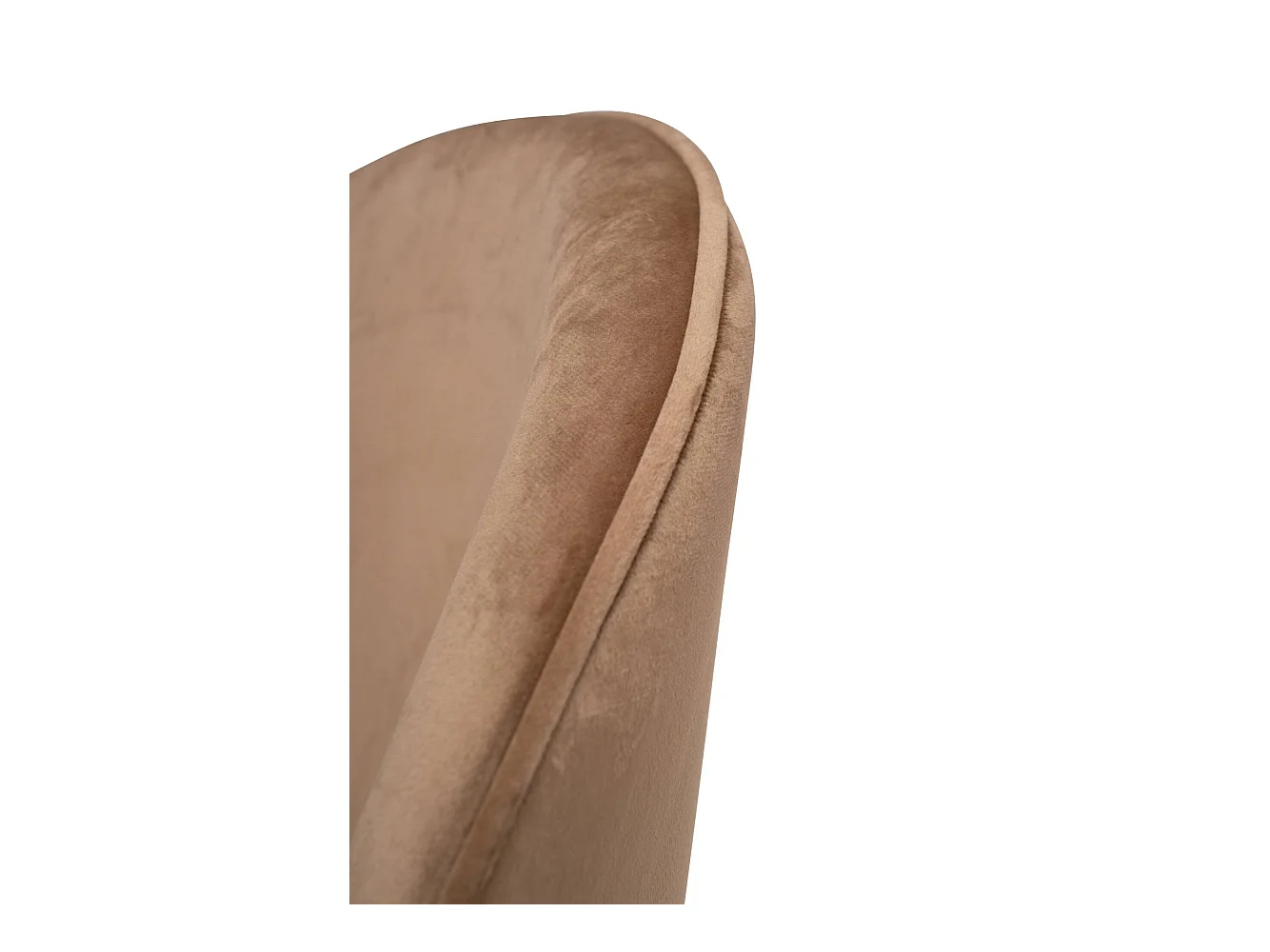 Ensemble de 6 chaises Dabruzzes, Fauteuil recouvert de velours, Chaise de salle à manger rembourrée, Siège de réunion, 51x54h82 cm, Sable