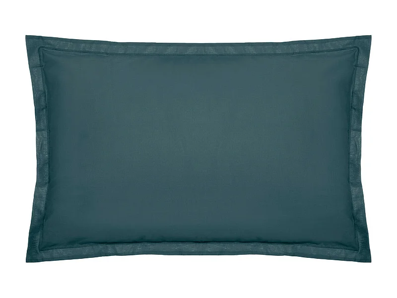 Taie d'oreiller en Coton Bleu Orage 50 x 70 cm