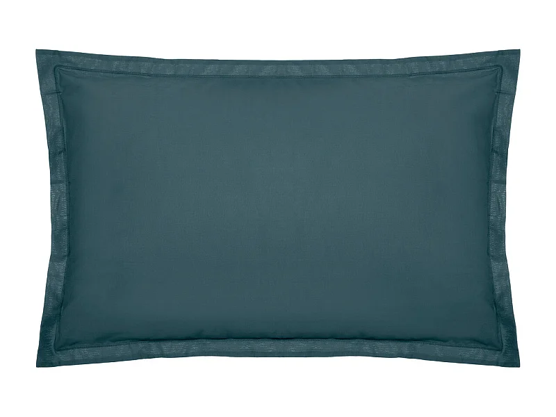 Taie d'oreiller en Coton Bleu Orage 50 x 70 cm