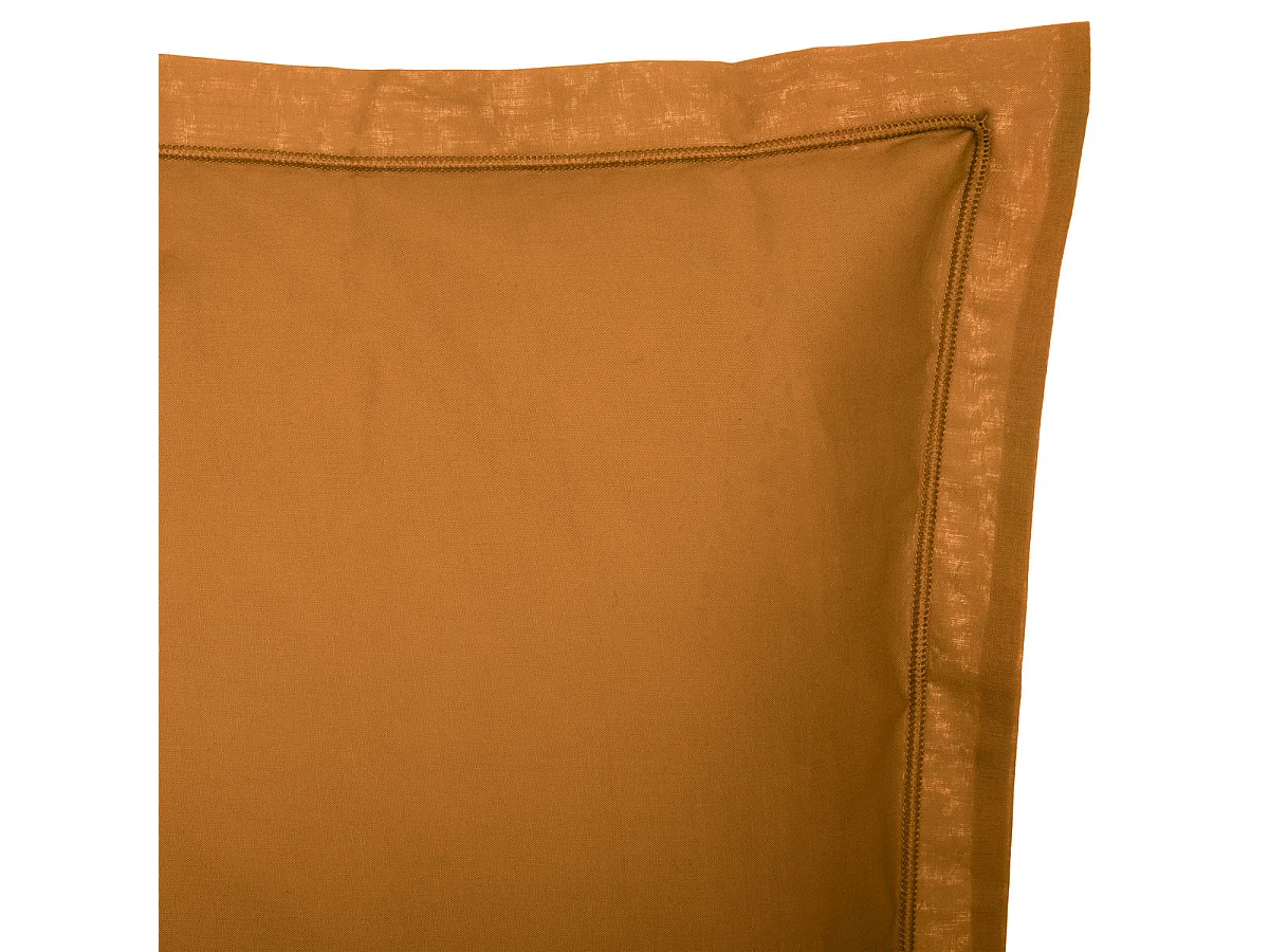 Taie d'oreiller en Coton Jaune cumin 50 x 70 cm