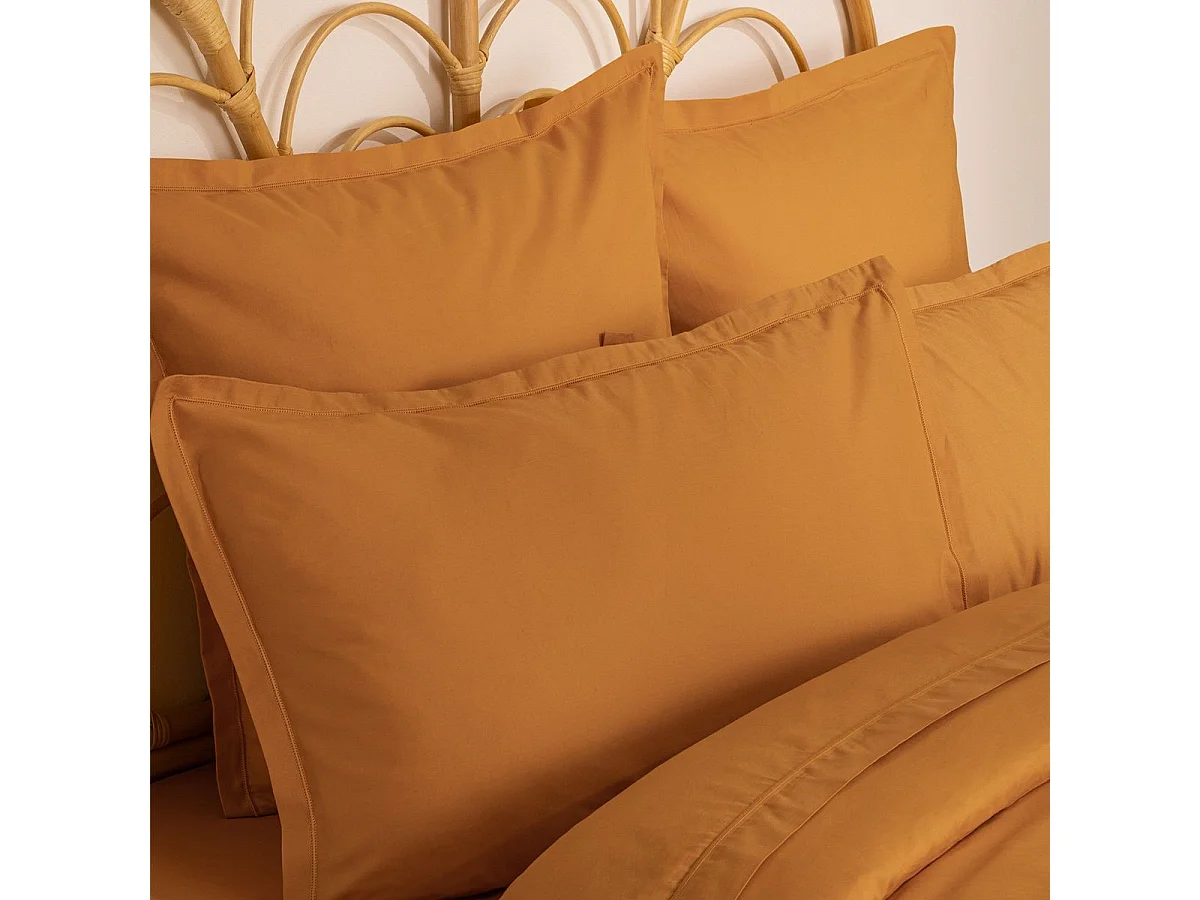 Taie d'oreiller en Coton Jaune cumin 50 x 70 cm