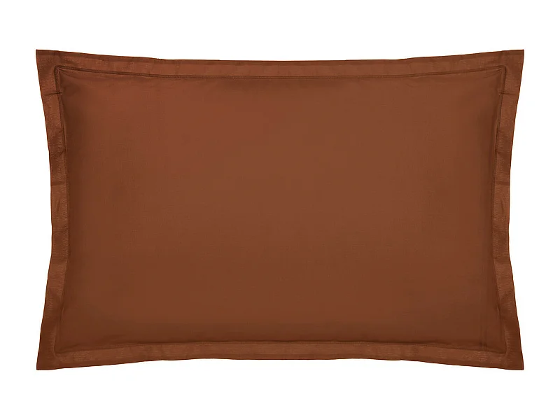 Taie d'oreiller en Coton Terracotta 50 x 70 cm
