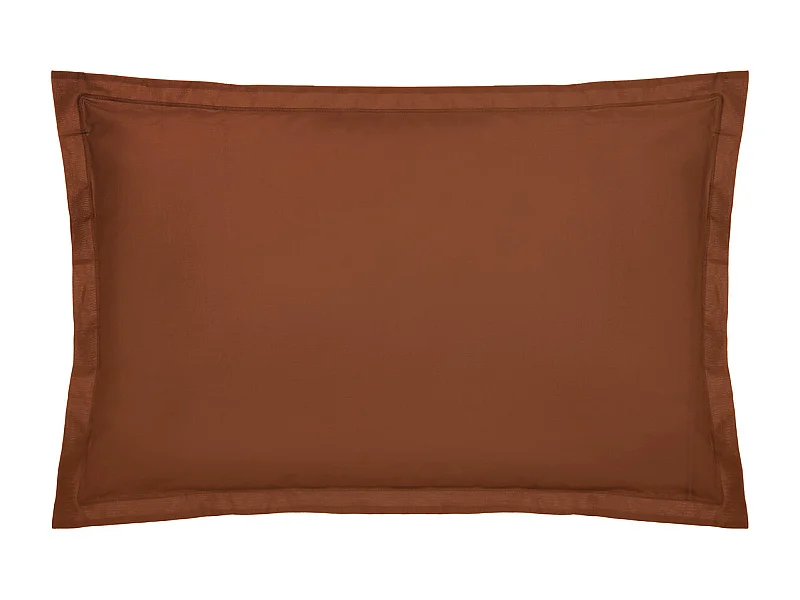 Taie d'oreiller en Coton Terracotta 50 x 70 cm