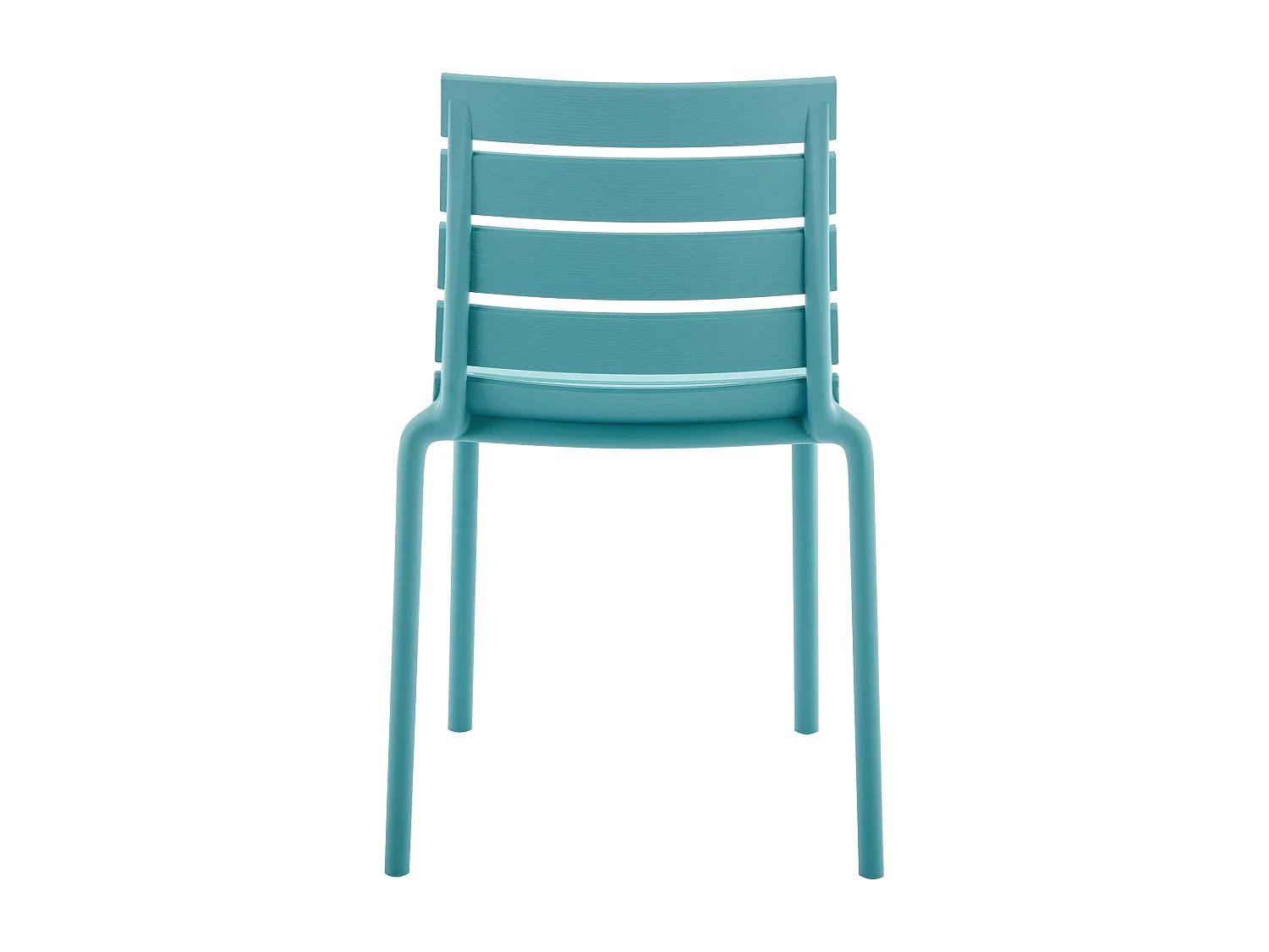 Lot de 2 chaises de jardin empilables en polypropylène - Bleu ciel - PANDJI de MYLIA