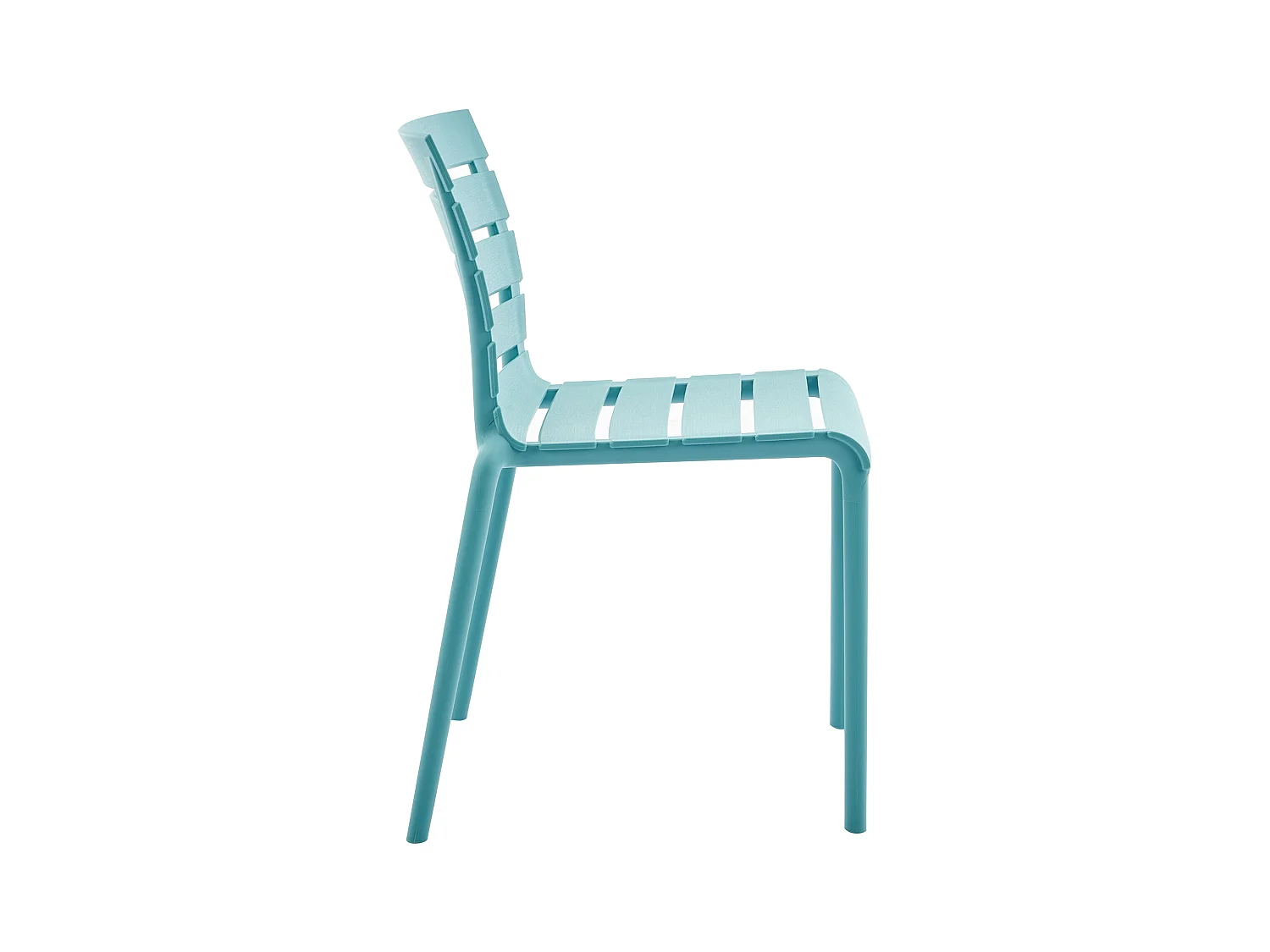 Conjunto de 2 sillas de jardín apilables de polipropileno - Azul cielo - PANDJI de MYLIA