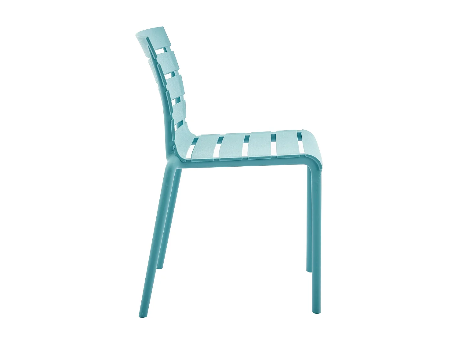 Conjunto de 2 cadeiras de jardim empilháveis em polipropileno azul-celeste - PANDJI de MYLIA