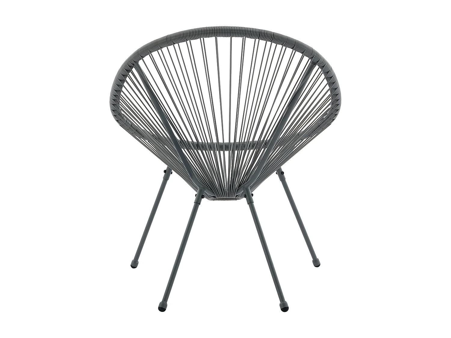 Gartensessel 2er-Set - Polyrattan - Anthrazitgrau - ALIOS III von MYLIA