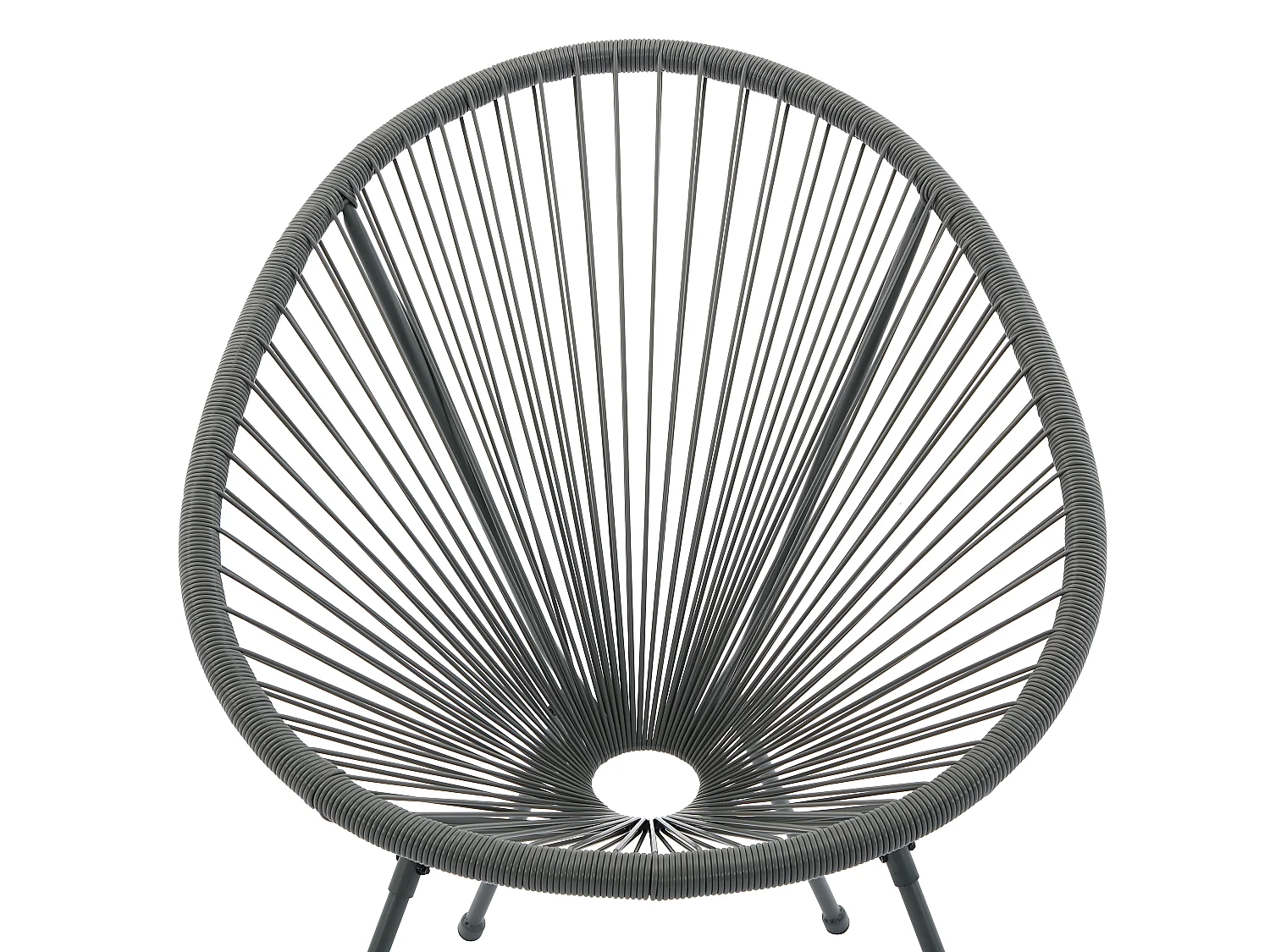 Gartensessel 2er-Set - Polyrattan - Anthrazitgrau - ALIOS III von MYLIA