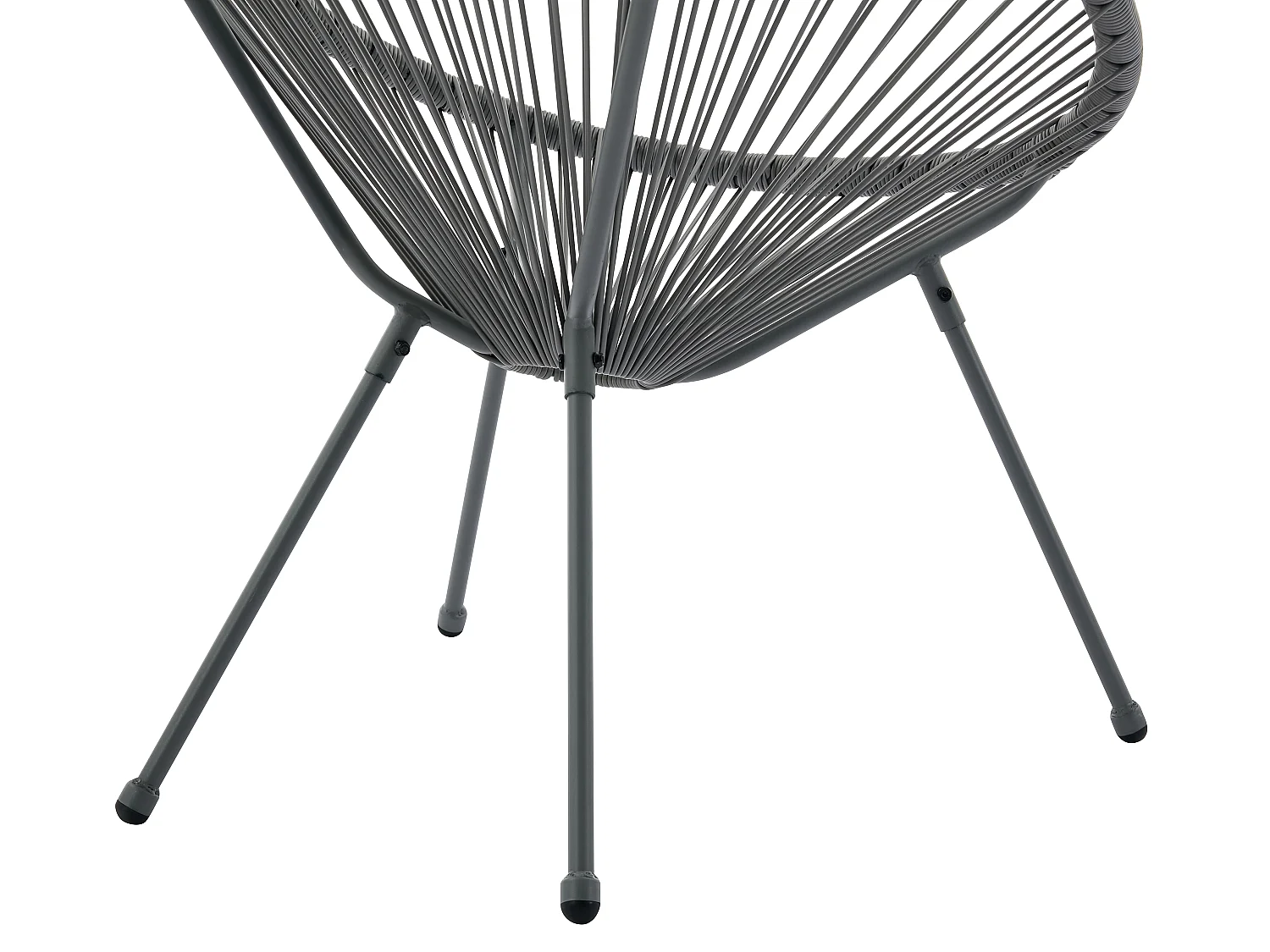 Gartensessel 2er-Set - Polyrattan - Anthrazitgrau - ALIOS III von MYLIA