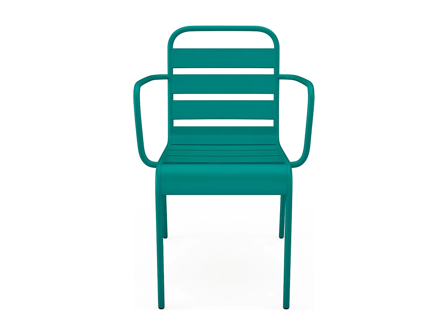 Gartensessel stapelbar 2er-Set - Metall - Blau - MIRMANDE von MYLIA