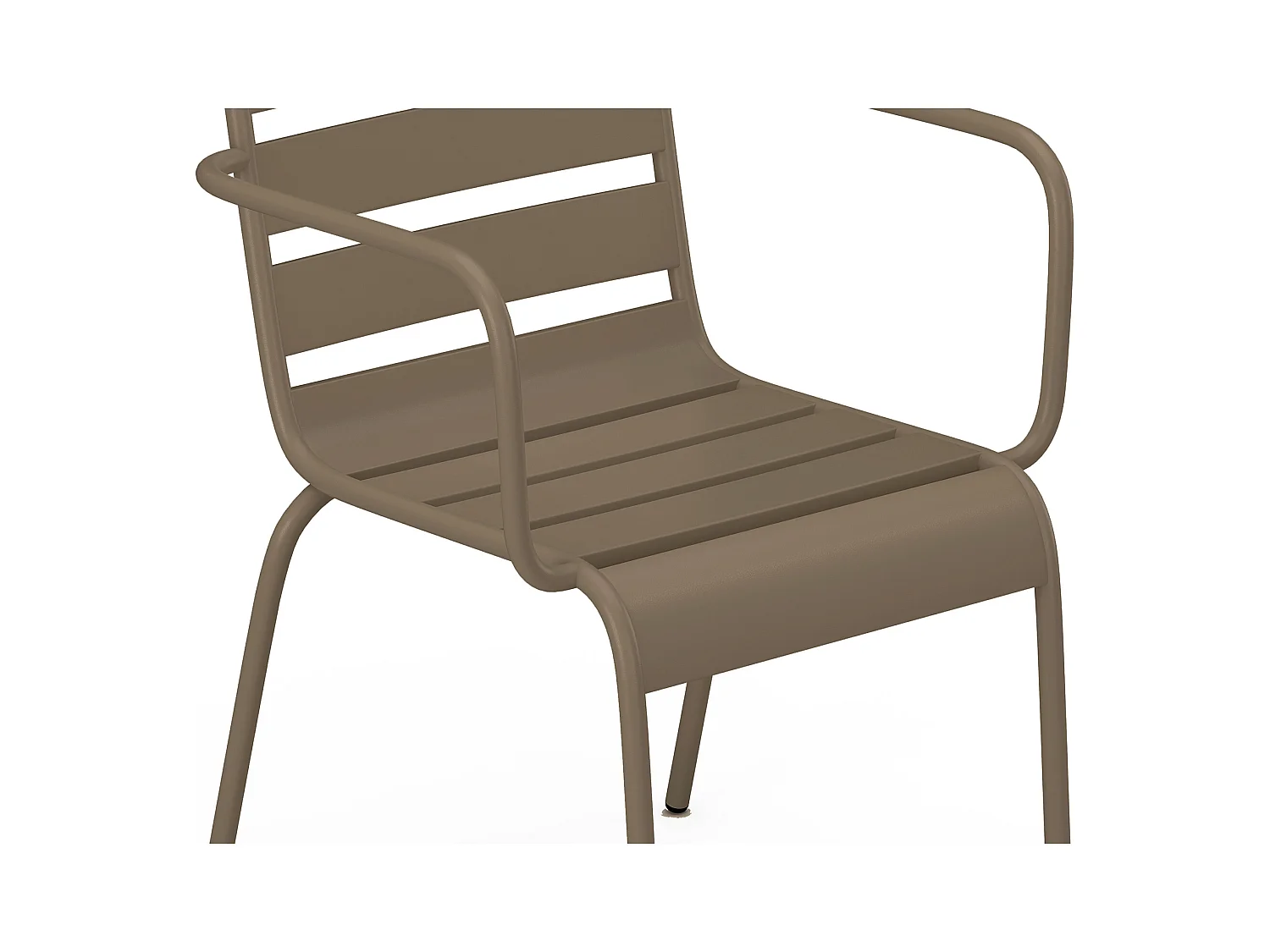 Conjunto de 2 sillones de jardín apilables de metal - Topo - MIRMANDE de MYLIA