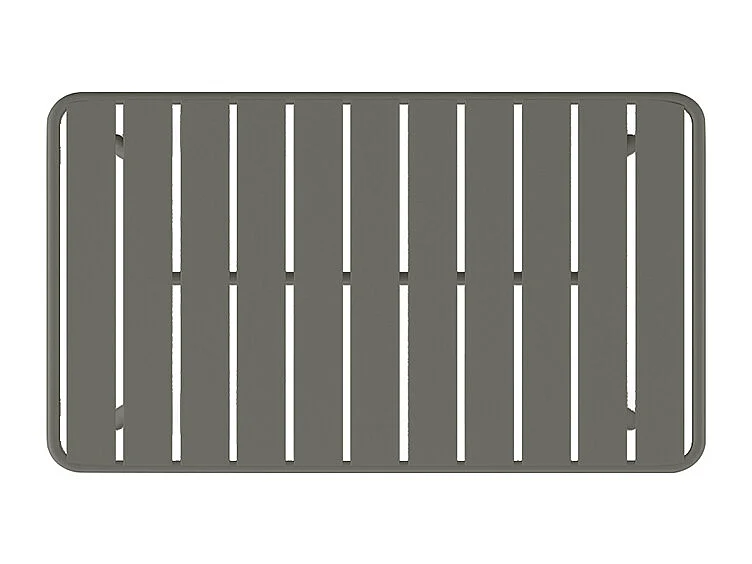 Garten-Sitzgruppe: Bank, 2 niedrige Sessel + Tisch - Metall - Anthrazitgrau - MIRMANDE von MYLIA