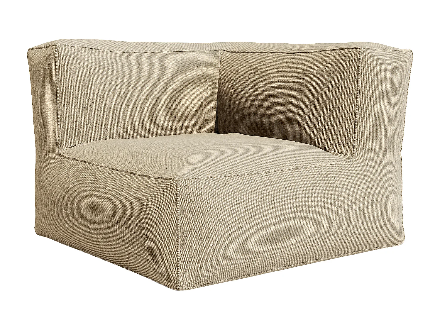 Garten-Sitzgruppe - Stoff - 5-Sitzer: 1 Sofa, 1 Sessel, 1 Sitzecke & 1 Hocker - Beige - NOUMARA von MYLIA