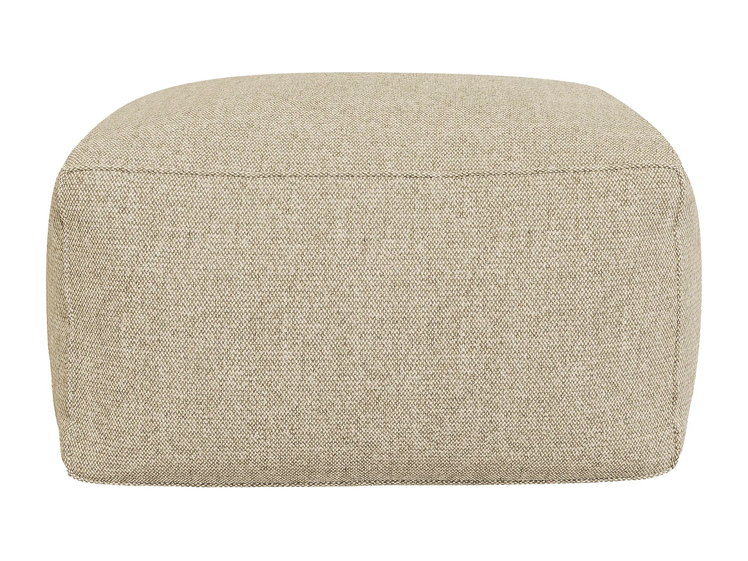 Salon de jardin en tissu 4 places : 1 fauteuil, 1 angle, 1 méridienne et 1 pouf - Beige - NOUMARA de MYLIA