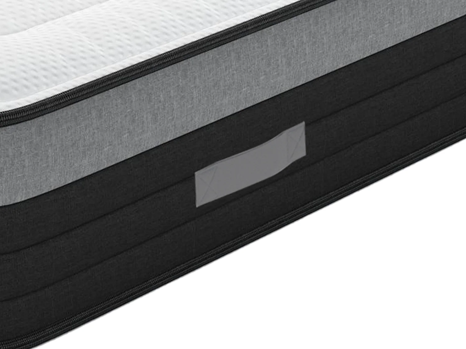 Set 160x200 rete vano Naturale chiaro+mater. ibrido molle insac. 7 zone e memory foam sp. 25 - AMARANTE di NATUREA