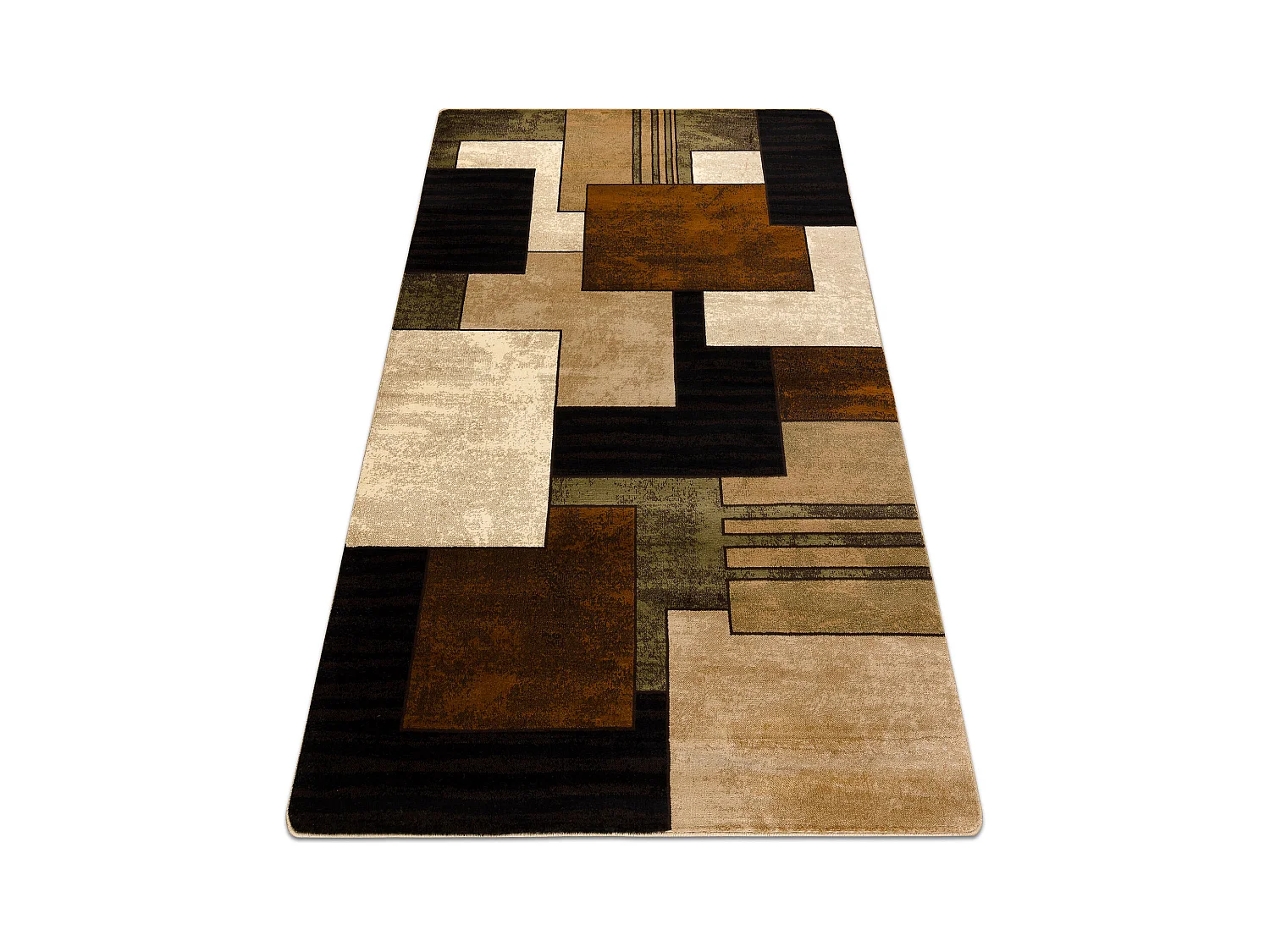 Teppich ROYAL 5367 Geometrisch 3D - schwarz / braun 250x350 cm