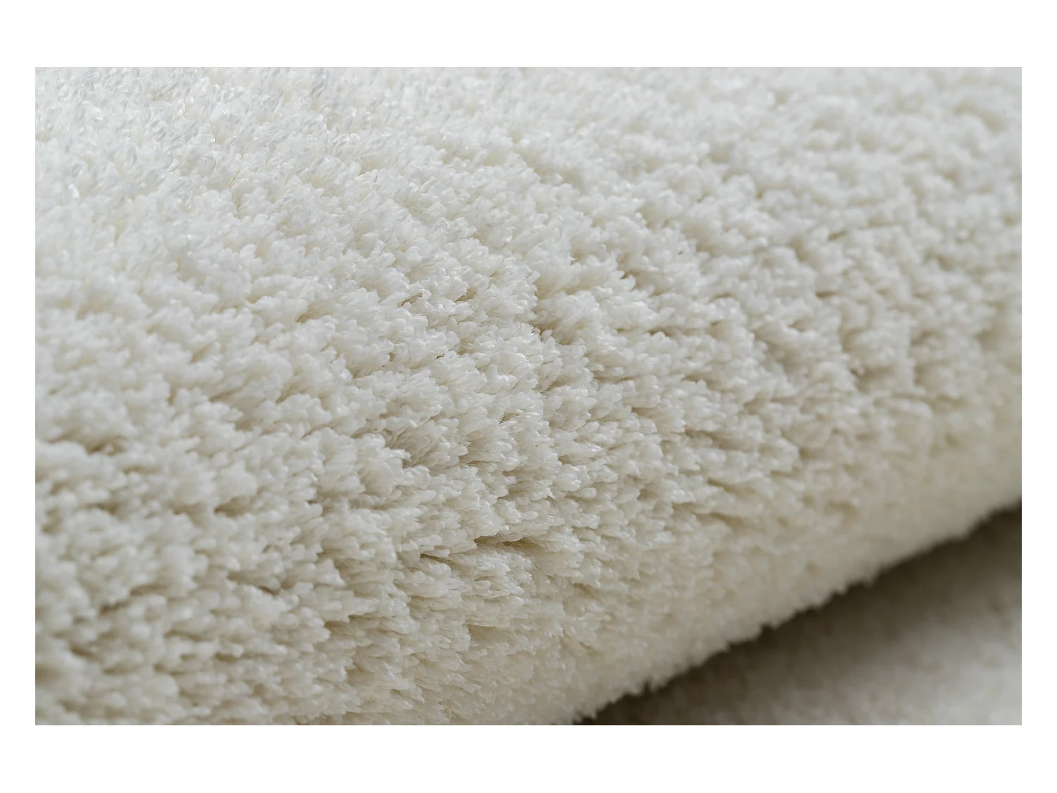 TAPIS - MOQUETTE VELVET MICRO crème plaine couleur unie 100x300 cm