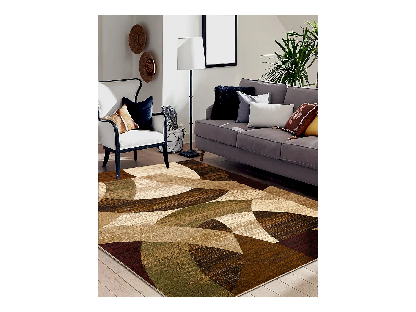 Teppich ROYAL HD10 Geometrisch - beige / grün 200x290 cm