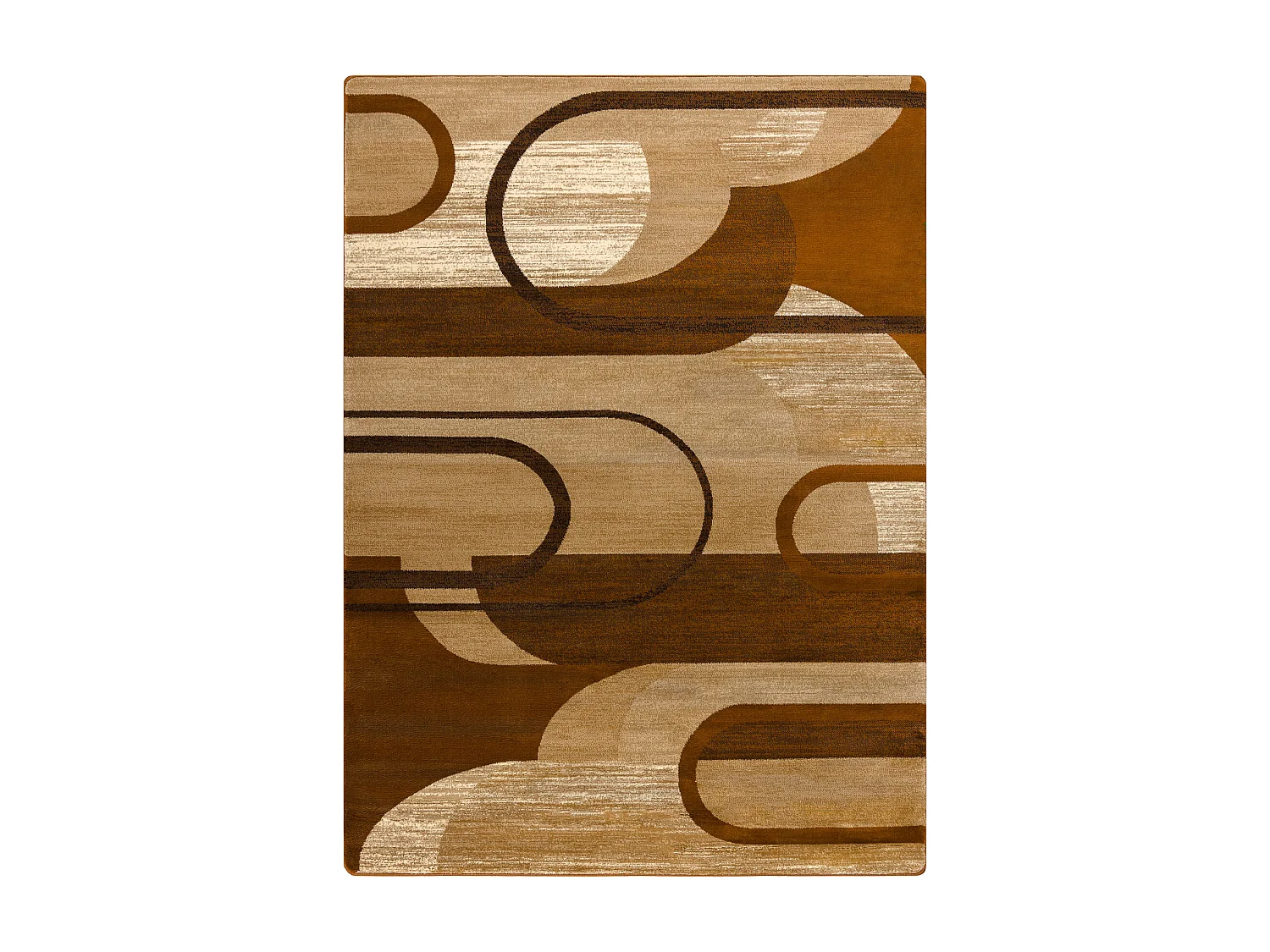 Tapis ROYAL HE405 Géométrique - marron / crème 300x400 cm