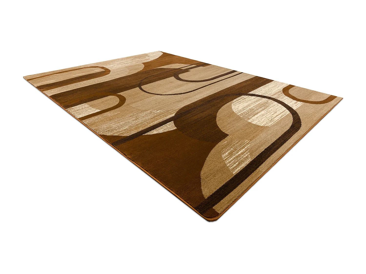 Tapis ROYAL HE405 Géométrique - marron / crème 300x400 cm